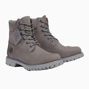 TIMBERLAND WOMEN'S 7.5 PREMIUM 6 INCH BOOT WATERPROOF MEDIUM GRAY NUBUCK NIB